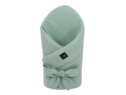 ESITO | Mušelínová zavinovačka pro miminko Olive 85x85 cm - olivová / 85 x 85 cm (Barva olivová, Velikost 85 x 85 cm)