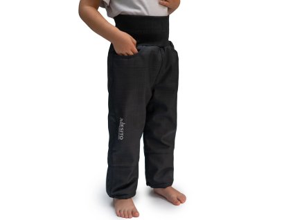 ESITO | Dětské softshellové oteplovačky na zimu Lamb Black - černá / 86 (Barva černá, Velikost 86)