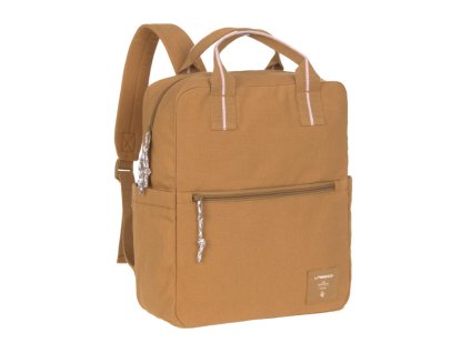 Green Label Little One & Me Square Backpack Big Gots caramel