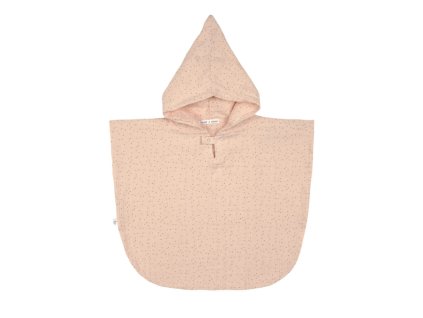 LÄSSIG Muslin Poncho dots peach rose