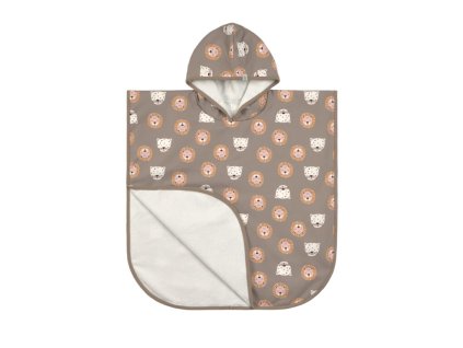 Beach Poncho wild cats choco