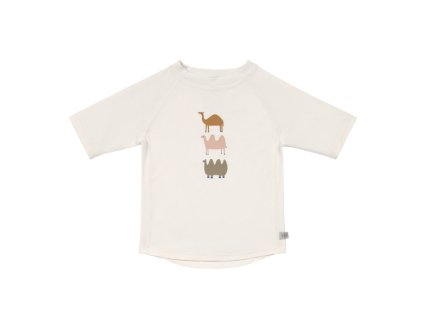 LÄSSIG Short Sleeve Rashguard 2024 camel nature 13-18 mon.