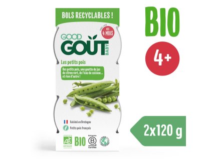 Good Gout BIO Hráškové pyré (2x120 g)