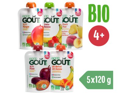 Good Gout BIO Kapsičky moje první ovoce (5× 120 g)