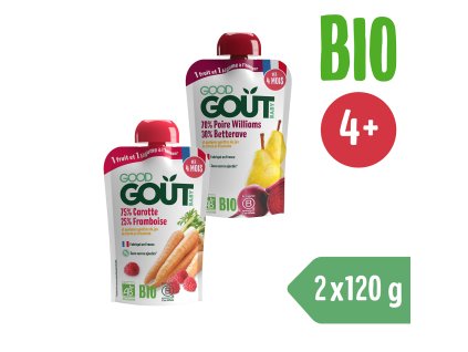 Good Gout BIO Kapsičky ovoce a zelenina (2× 120 g)