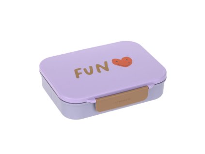 LÄSSIG Lunchbox Bento Little Gang heart lilac