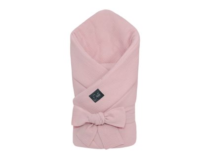 ESITO | Mušelínová zavinovačka pro miminko Powder pink 85x85 cm - pudrová / 85 x 85 cm (Barva pudrová, Velikost 85 x 85 cm)