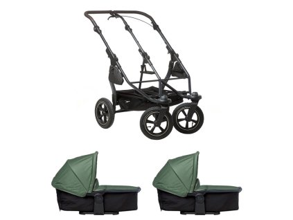 Tfk set duo2 frame 2025 - air wheel + carrycot olive