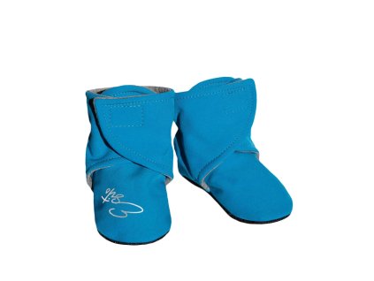 ESITO | Capáčky barefoot Softshell Turquoise - tyrkysová / 1 - délka stélky: 11 cm (Barva tyrkysová, Velikost 1 - délka stélky: 11 cm)