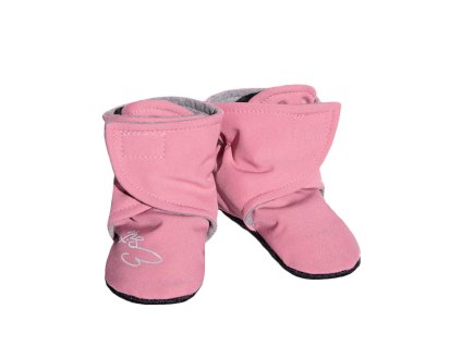 ESITO | Capáčky barefoot Softshell Shell pink - růžová / 1 - délka stélky: 11 cm (Barva růžová, Velikost 2 - délka stélky: 12 cm)