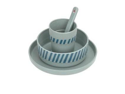 LÄSSIG Dish Set PP/Cellulose Tiny Team dog