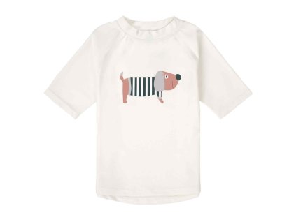 LÄSSIG Short Sleeve Rashguard beach dog sea salt 13-18mo. size 86