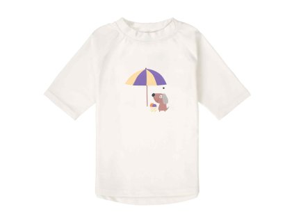 LÄSSIG Short Sleeve Rashguard ice cream/dog sea salt 13-18mo. size 86