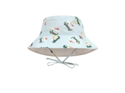 LÄSSIG Sun Protection Bucket Hat ice cr.truck il.blue 07-12mo.size45-47