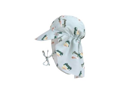 LÄSSIG Sun Protection Flap Hat ice cre. tru/il. blue 07-12mo. size 45/47