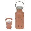 LÄSSIG Bottle Stainless Steel Happy Prints caramel