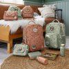 LÄSSIG Car Wrap-to-Go Happy Prints light olive