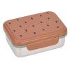 LÄSSIG Lunchbox Stainless Steel Happy Prints caramel