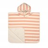 Beach Poncho 2023 block stripes milky/peach