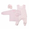 ESITO | Souprava do porodnice Zája Delicate pink 3 dílná - růžová / 56 (Barva růžová, Velikost 56)