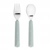 Cutlery with Silicone Handle 2pcs blue