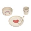 LÄSSIG Dish Set PP/Cellulose Happy Rascals Heart lavender