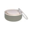 LÄSSIG Food Jar Medium Happy Prints light olive