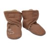 ESITO | Capáčky barefoot Softshell Lamb Brown - hnědá / 2 - délka stélky: 12 cm (Barva hnědá, Velikost 2 - délka stélky: 12 cm)