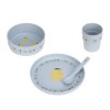 LÄSSIG Dish Set PP/Cellulose Happy Fruits lemon