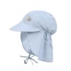 LÄSSIG Sun Protection Flap Hat sky blue 07-18 mo.
