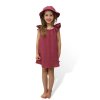 ESITO | Dívčí mušelínové šaty Ruby red - rubínová / 80 - 86 (Barva rubínová, Velikost 80 - 86)