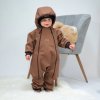 ESITO | Capáčky barefoot Softshell Brown - hnědá / 1 - délka stélky: 11 cm (Barva hnědá, Velikost 1 - délka stélky: 11 cm)