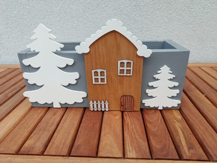 Truhlík vánoční domeček