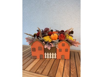 Truhlík oranžový nazdobený