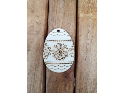 Vajíčko dřevěné mandaly