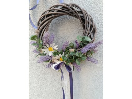 Dekorace - Věnec levandulový