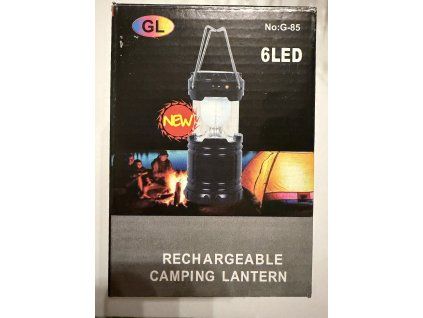 Kempingová svítilna solar