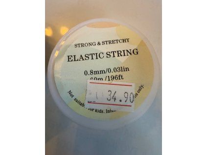 Elastická gumička na korálky  0.8mm