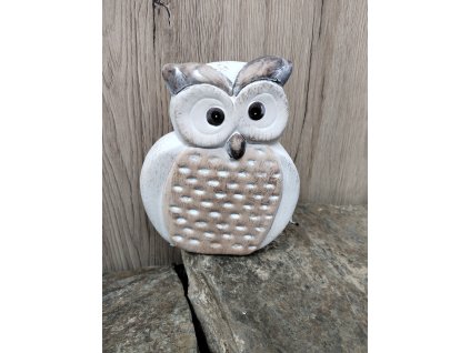 Keramická sovička baculka