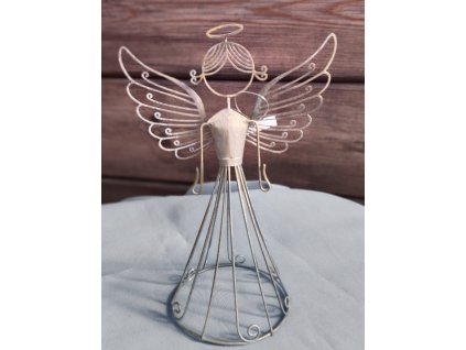 Andělka kovová zlatá