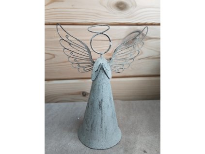 Anděl kovový sv.hnědá