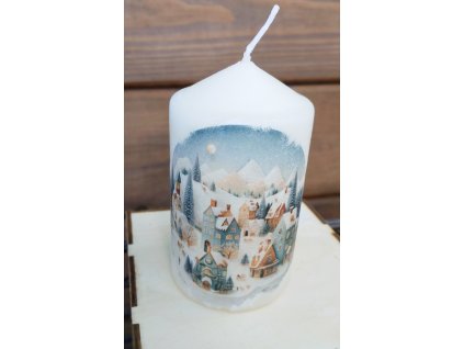 Vánoční svíčka,, Městečko,