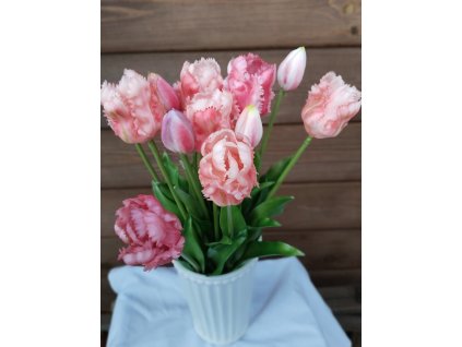 Kytice tulipánů fialová s růžovou