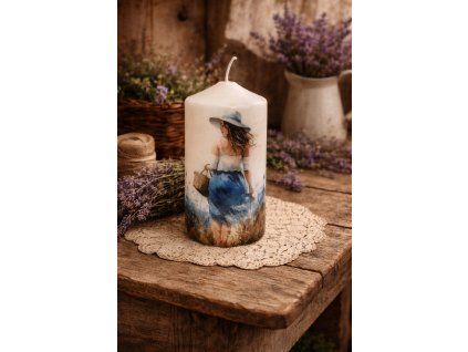 Svíčka,, Dívka v levanduli,,