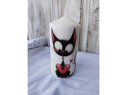 Svíčka,, Zamilovaná kočka,,