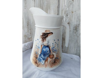 Džbán,, Dívka v levanduli,,