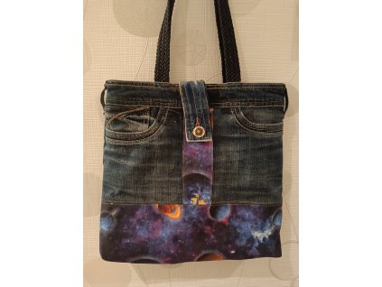 Taška džínová "vesmír"