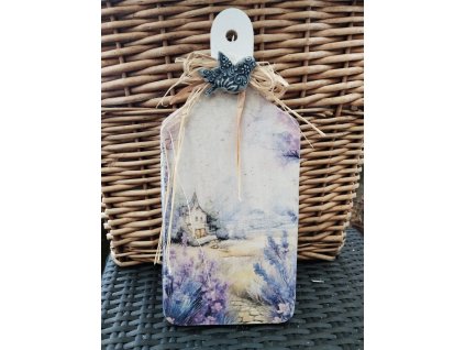 Dřevěné prkénko,, Levandulová krajina,,