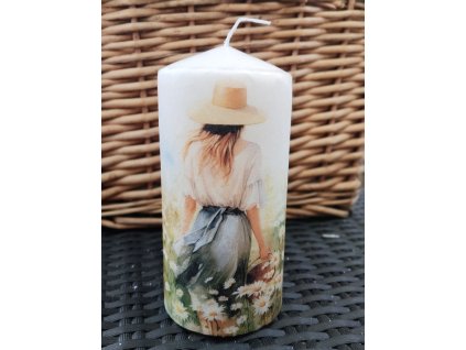 Svíčka,, Dívka mezi kopretiny,,