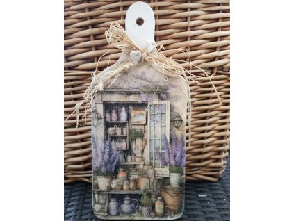 Dřevěné prkénko,, Levandulový obchůdek,,